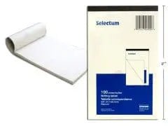 5X8" WRITING TABLETS 100 SHEET PLAIN UNRULED PAPER - Brantford Surplus