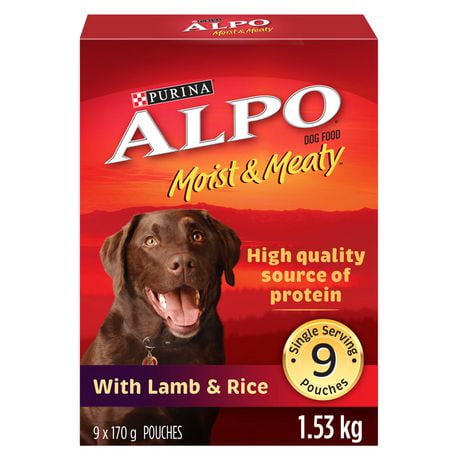 Purina Moist & Meaty Dog Food Lamb & Rice Pouches