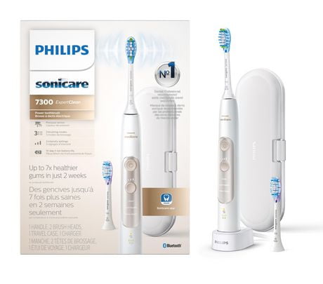 Philips Sonicare 7300 Electric Toothbrush - 2 Heads, Travel Case