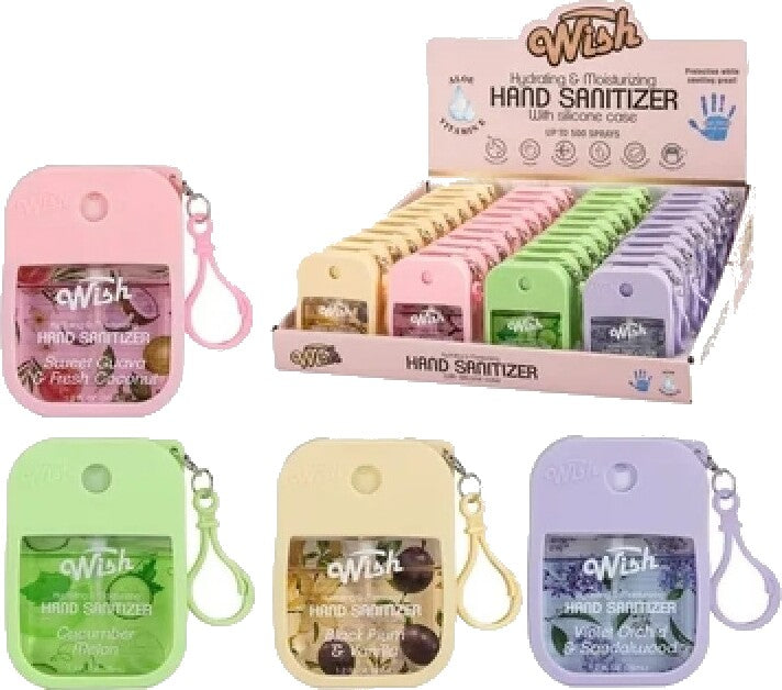 Hand Sanitizer Spray 35ml with Clip - Assorted Scents