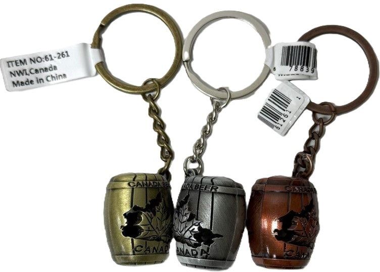 Canada Keg Keychain - Assorted Colours Canadian Souvenir