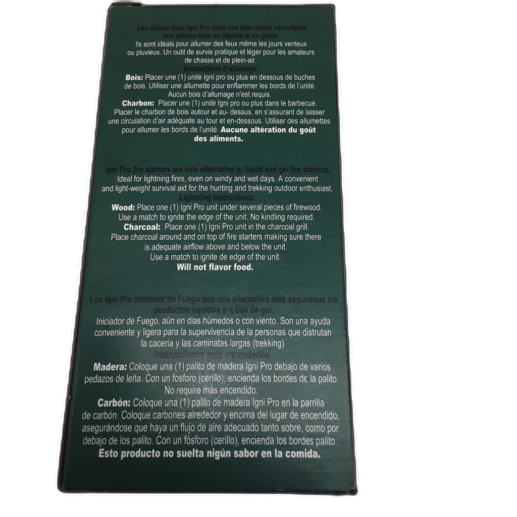 Ignipro Fire Starters 48 Pack โ packaging