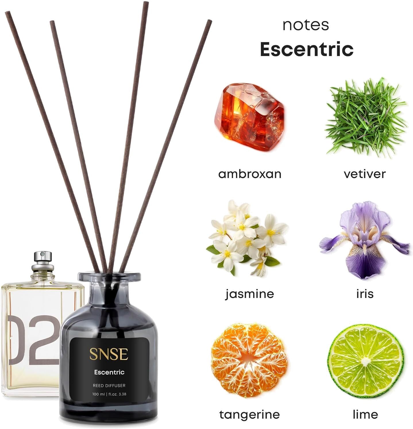 SNSE Escentric Reed Diffuser 100mL with 8 Reeds