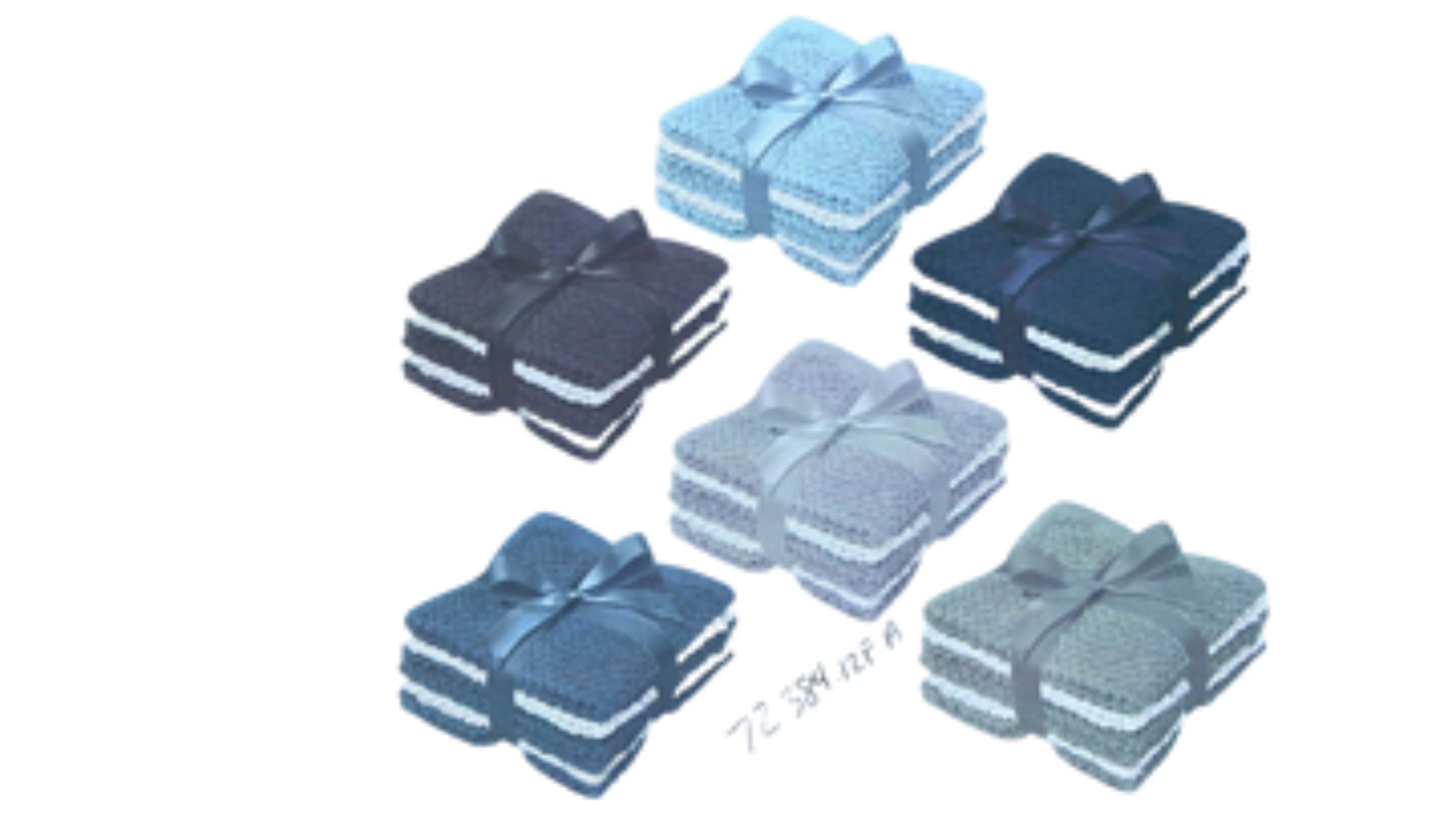 Assorted Popcorn Texture Facecloths Pack of 6 – Soft Towels