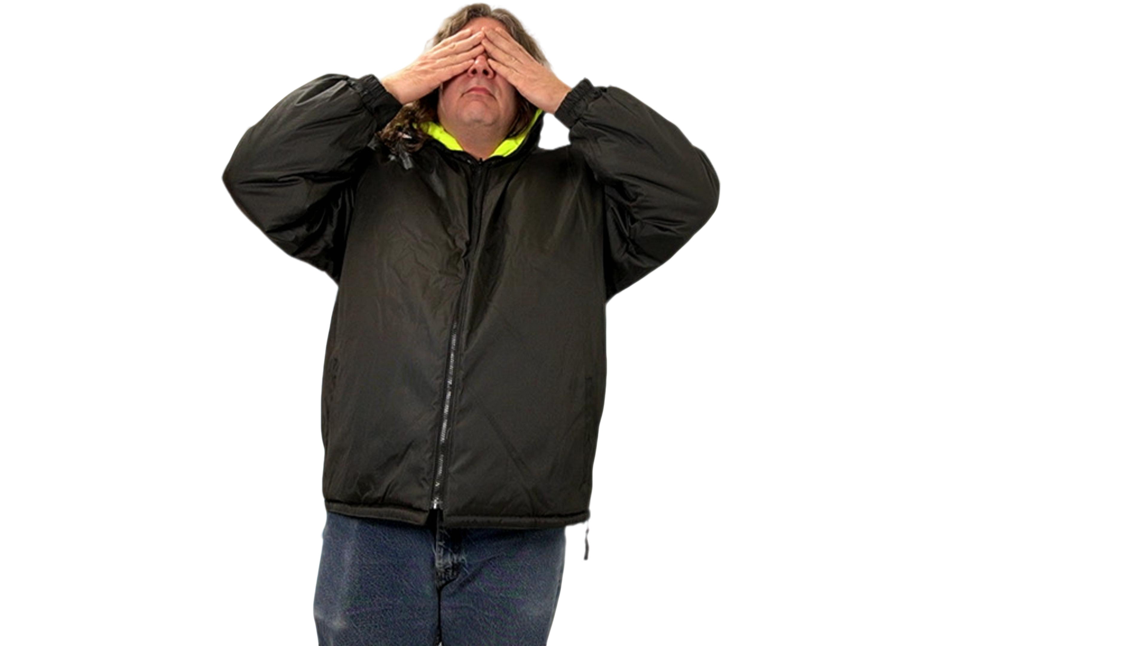 Domtex Reversible High Vis Jacket 3XL Black Yellow