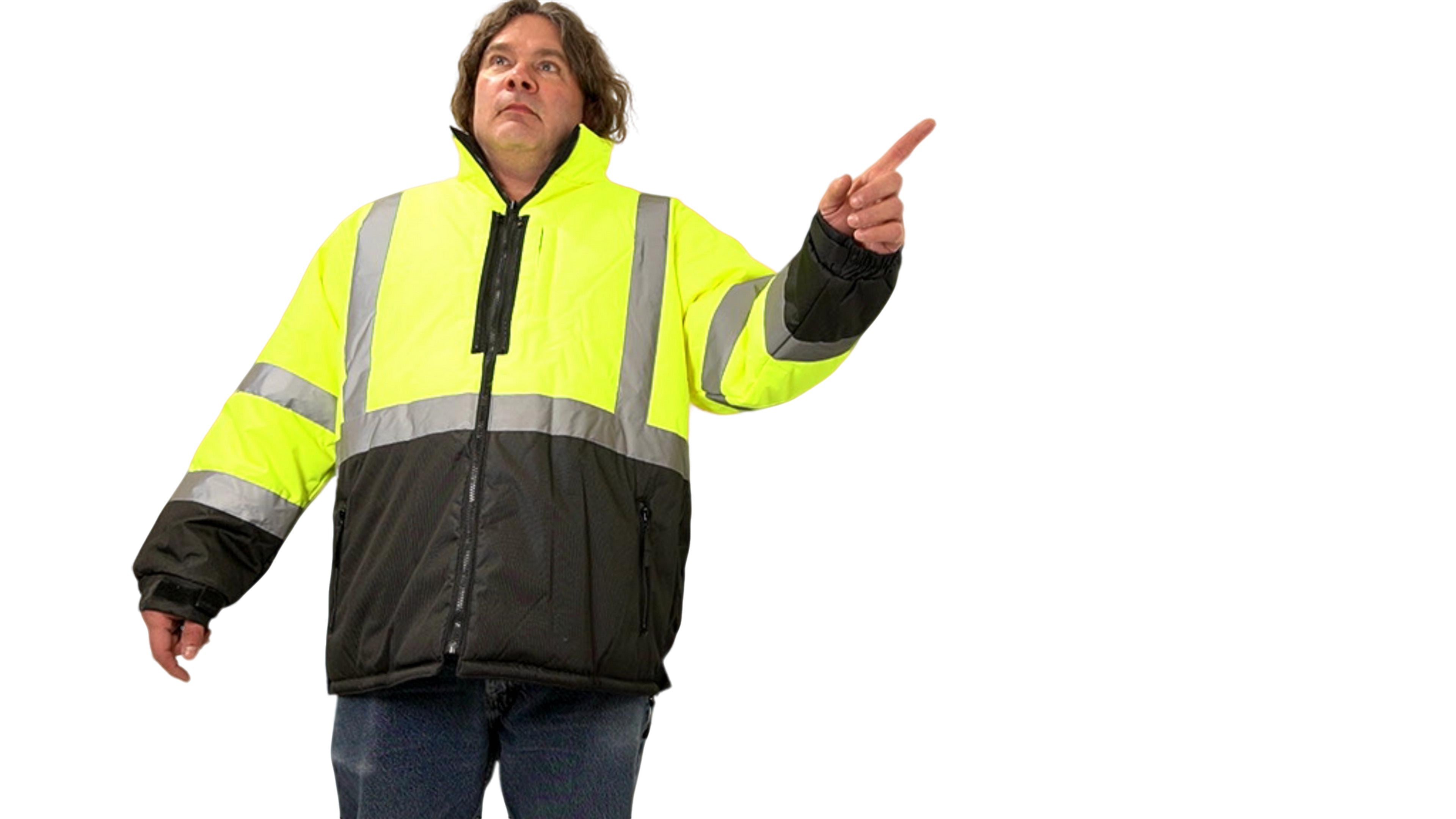 Domtex Reversible High Vis Jacket 3XL Black Yellow