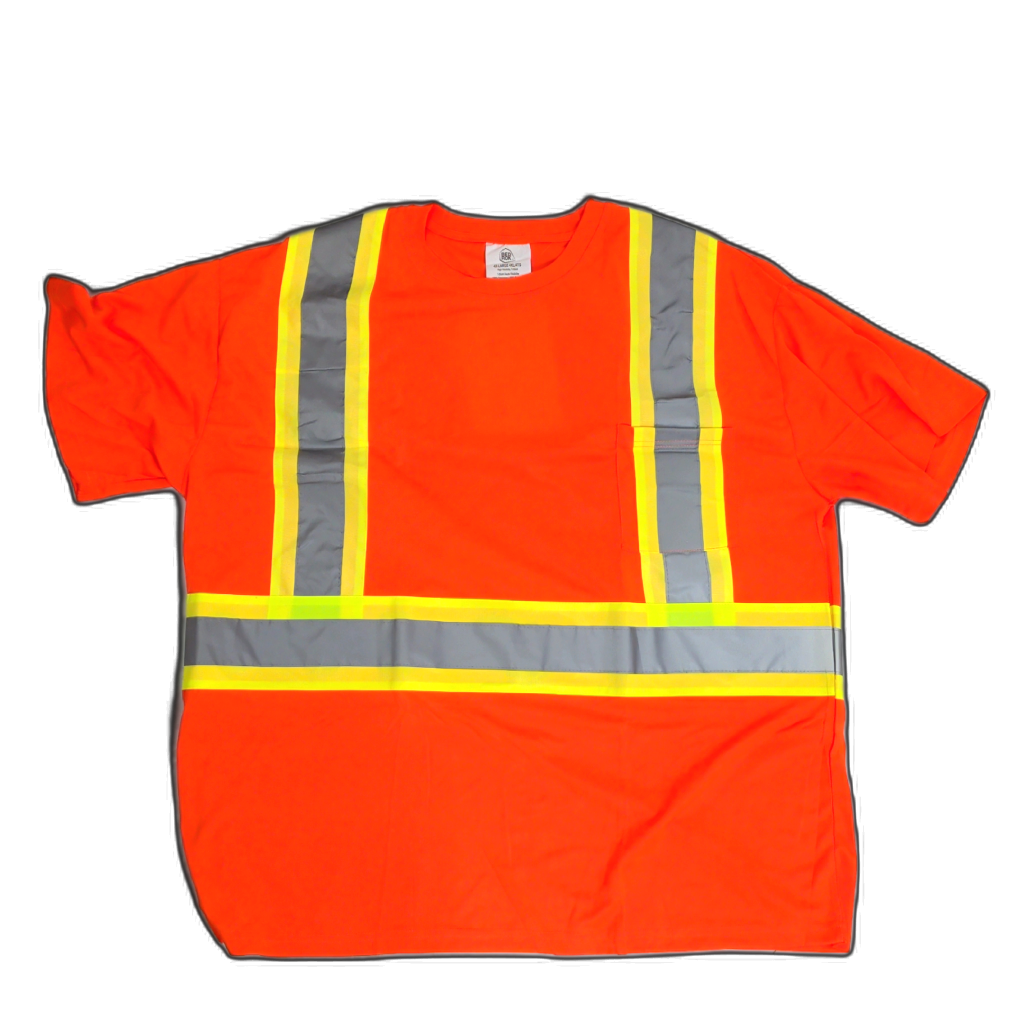High-Visibility Safety T-Shirt Orange 4XL — hi-viz workwear at Brantford Surplus