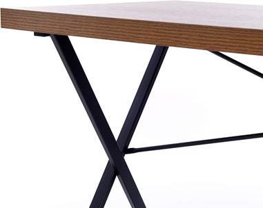 21 Stories 45" Walnut Black Working Desk CB Home