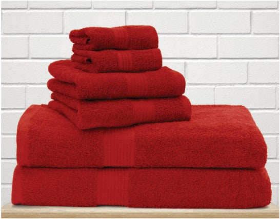 Allure Red Bath Towel 25 x 50 Soft Cotton