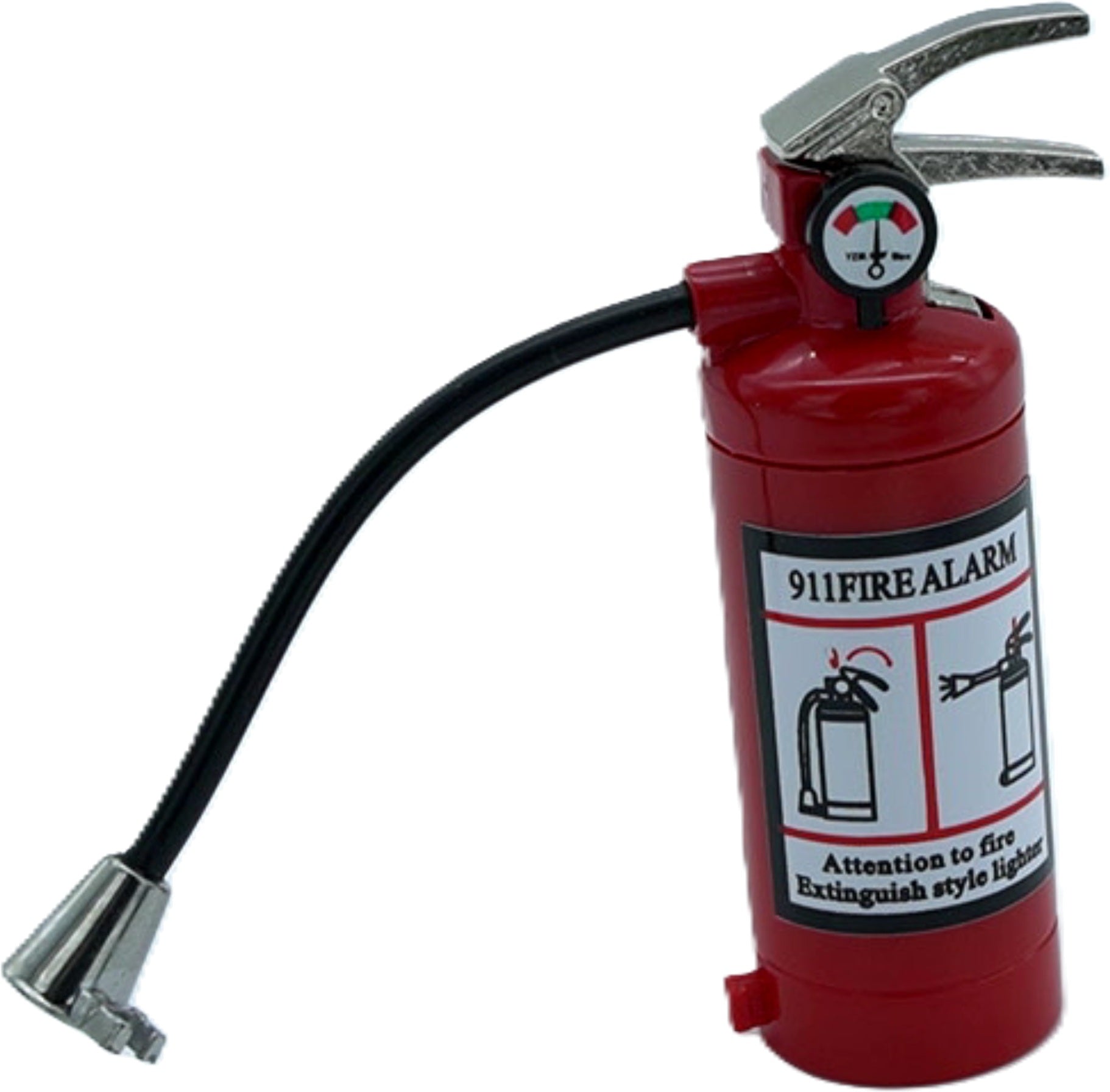 Fire Extinguisher Lighter with LED Light Novelty Gift