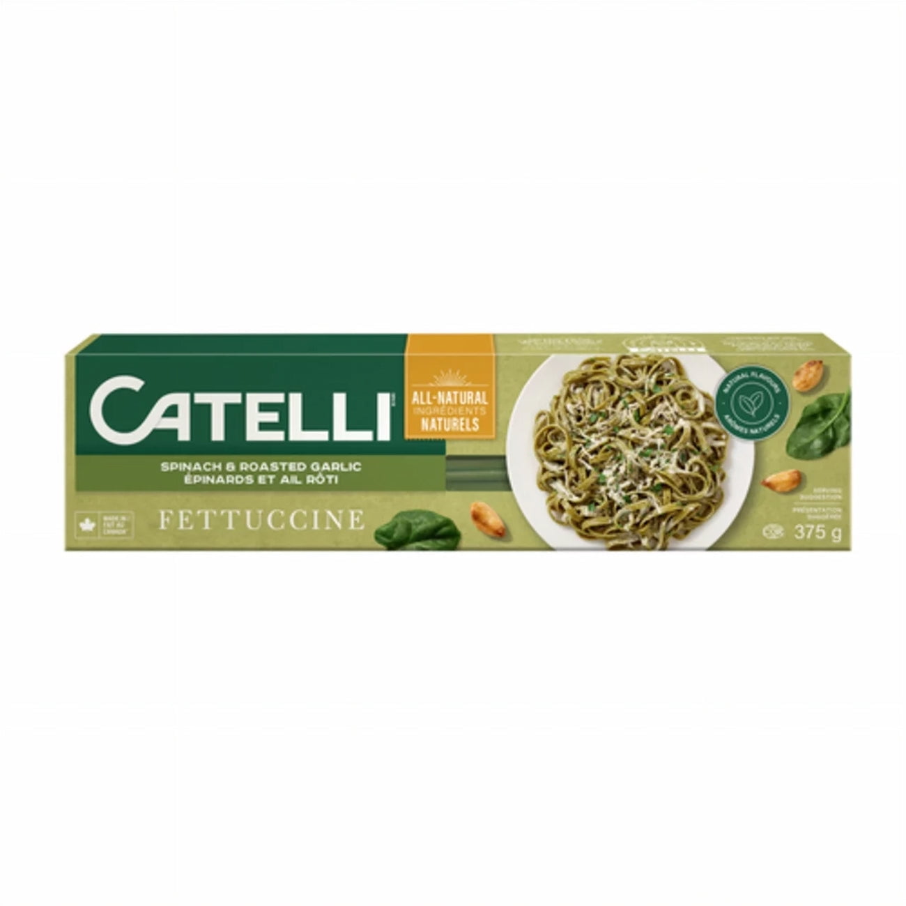 Catelli Spinach Garlic Fettuccine Pasta 375g