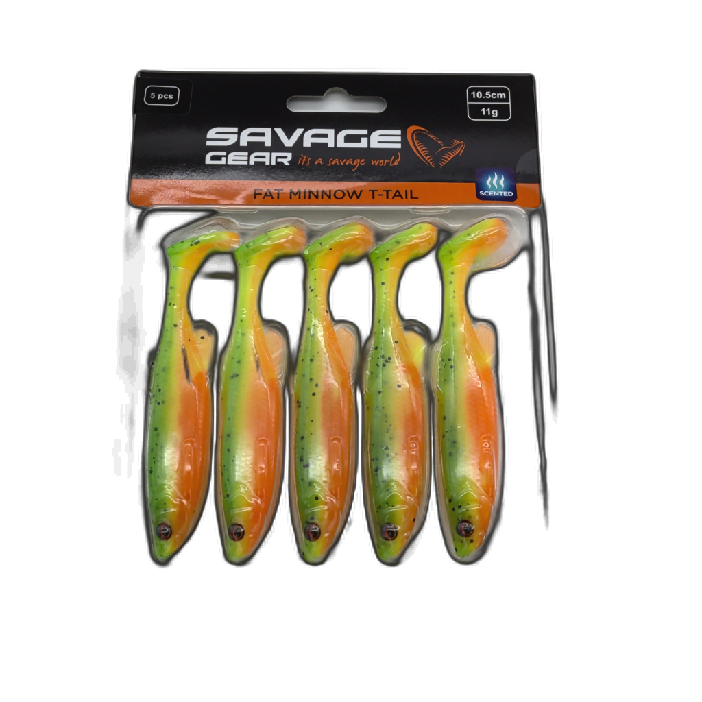 Savage Gear Fat Minnow T-tail 5pk 10.5cm Firecracker