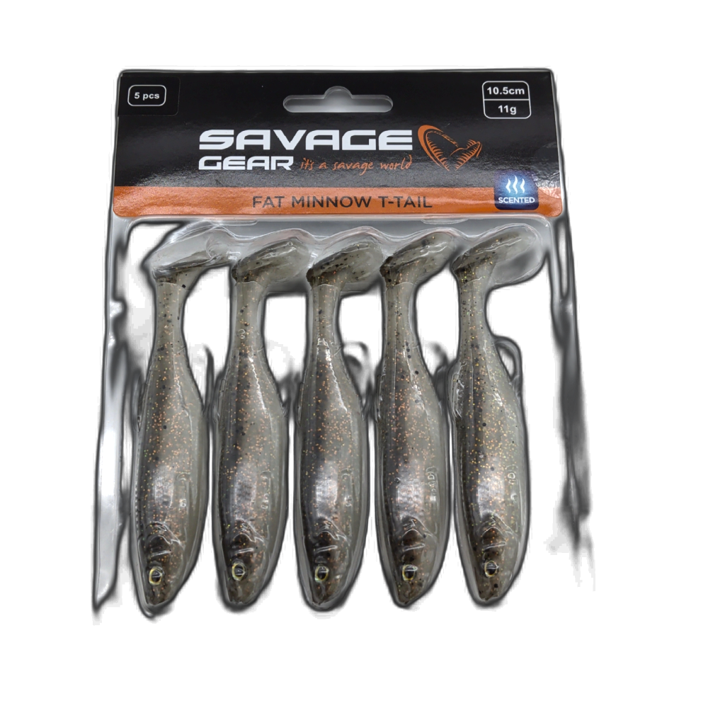 Savage Gear Fat Minnow T-tail 5pk 10.5cm Holo Baitfish