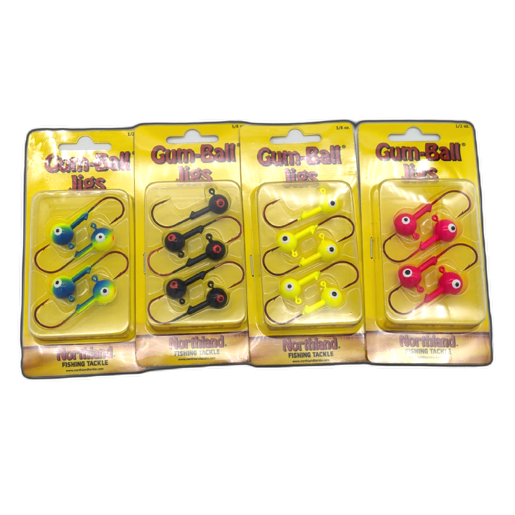 Gum-Ball Jig Assorted Fishing Jig 4pk or 5pk