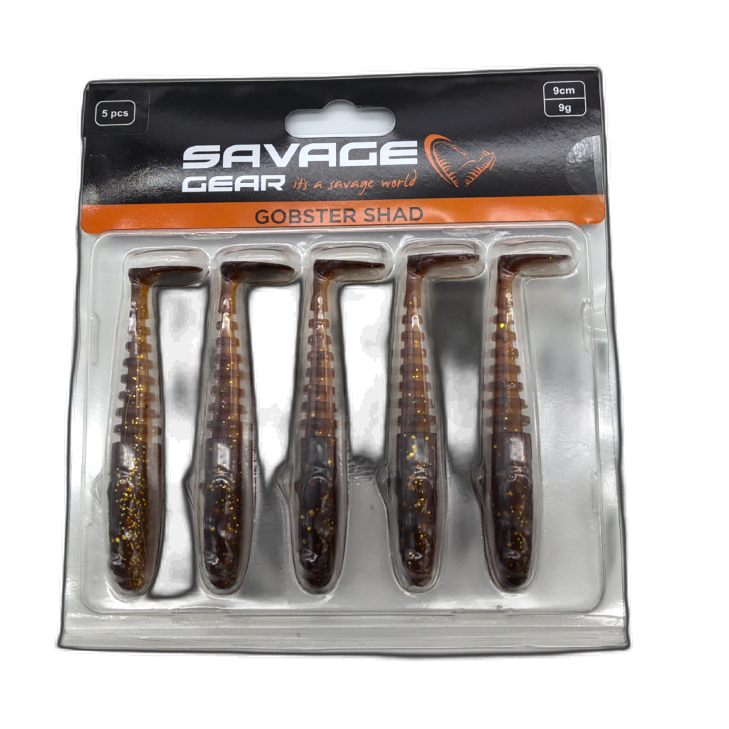 Savage Gear Gobster Shad 5pk 9cm Motoroil UV