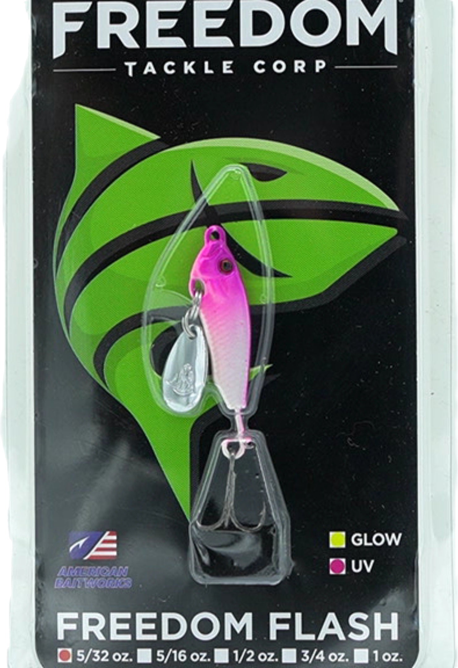 Freedom Flash Purple Shad Fishing Lure 5/32oz