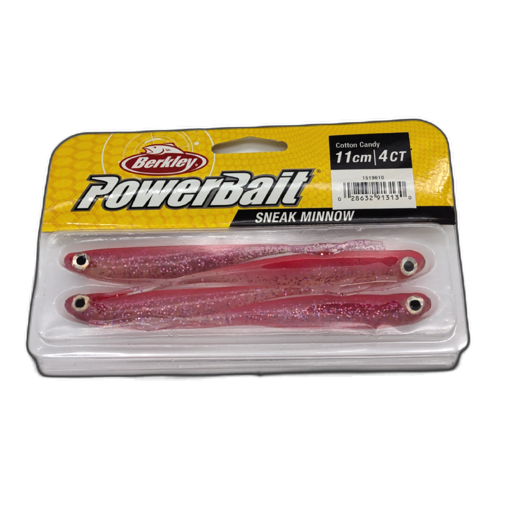 Berkley PowerBait Sneak Minnow 11cm 4pk Cotton Candy