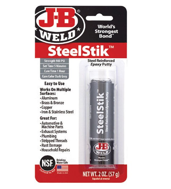 J-B Weld SteelStik Steel Epoxy Putty 2oz tube