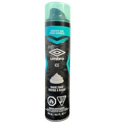 Can of Umbro Ice sensitive-skin shaving foam 300ml