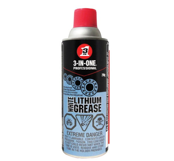 3-In-1 White Lithium Grease Spray 290g – Heavy Duty Lubricant