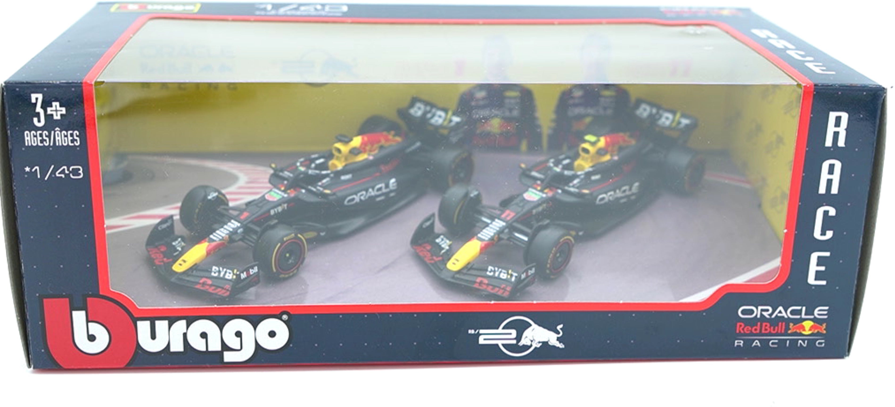 Red Bull Racing Die Cast Cars 1:43 Burago 2-Pack