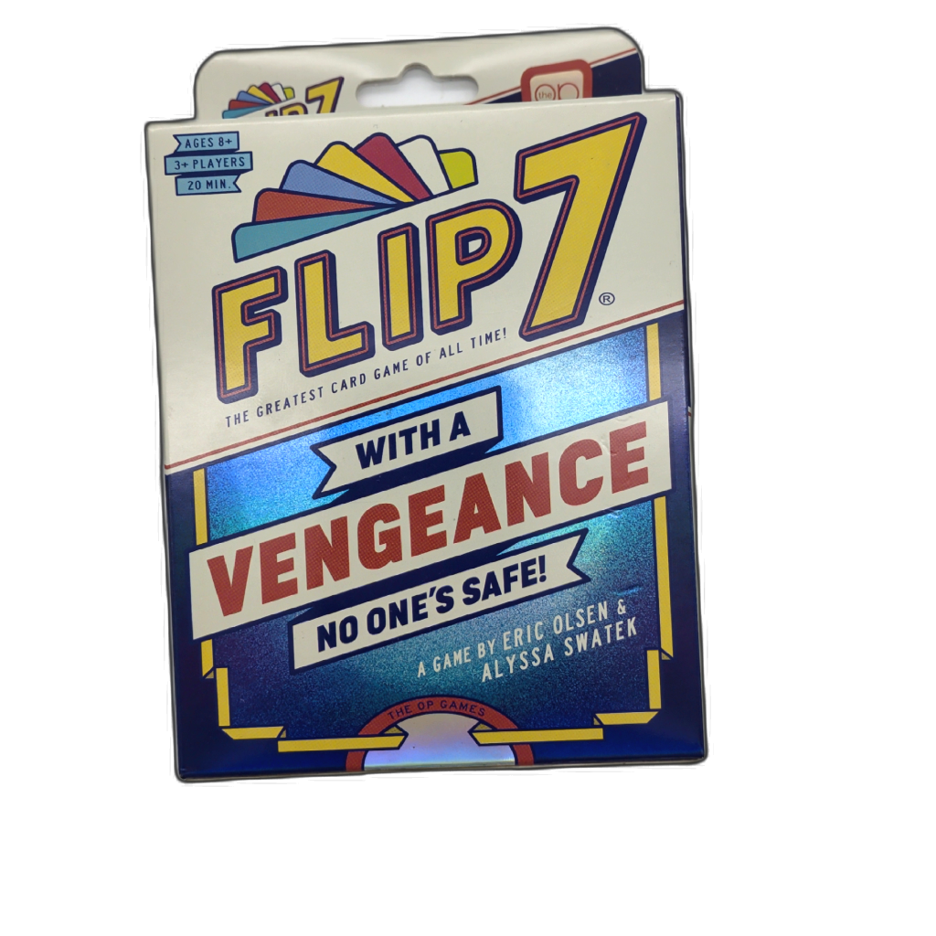 Flip 7 With A Vengeance card game box