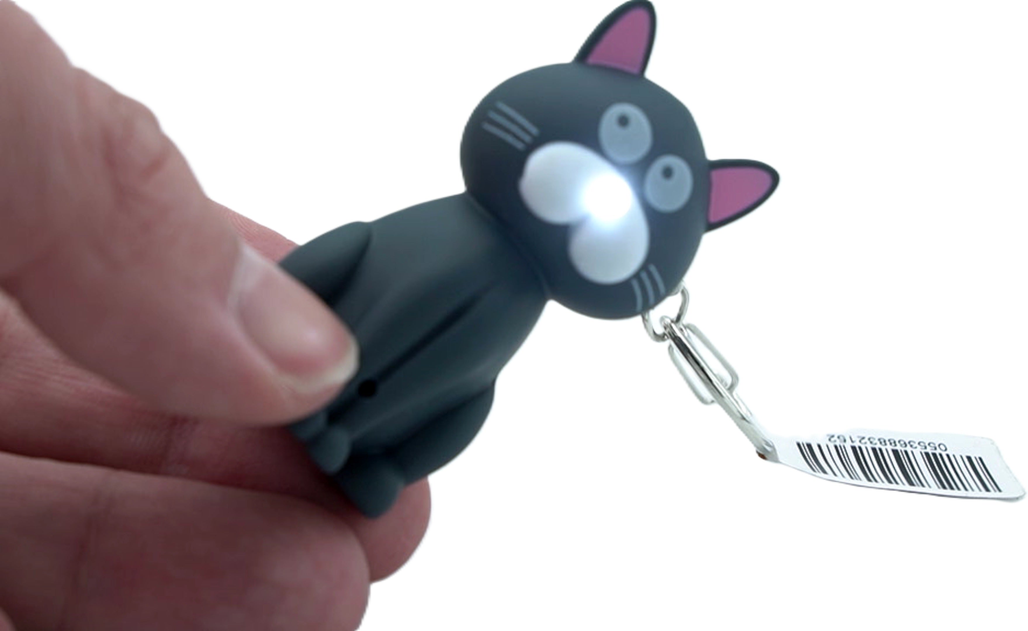 Cat Keychain with Light and Sound Effects