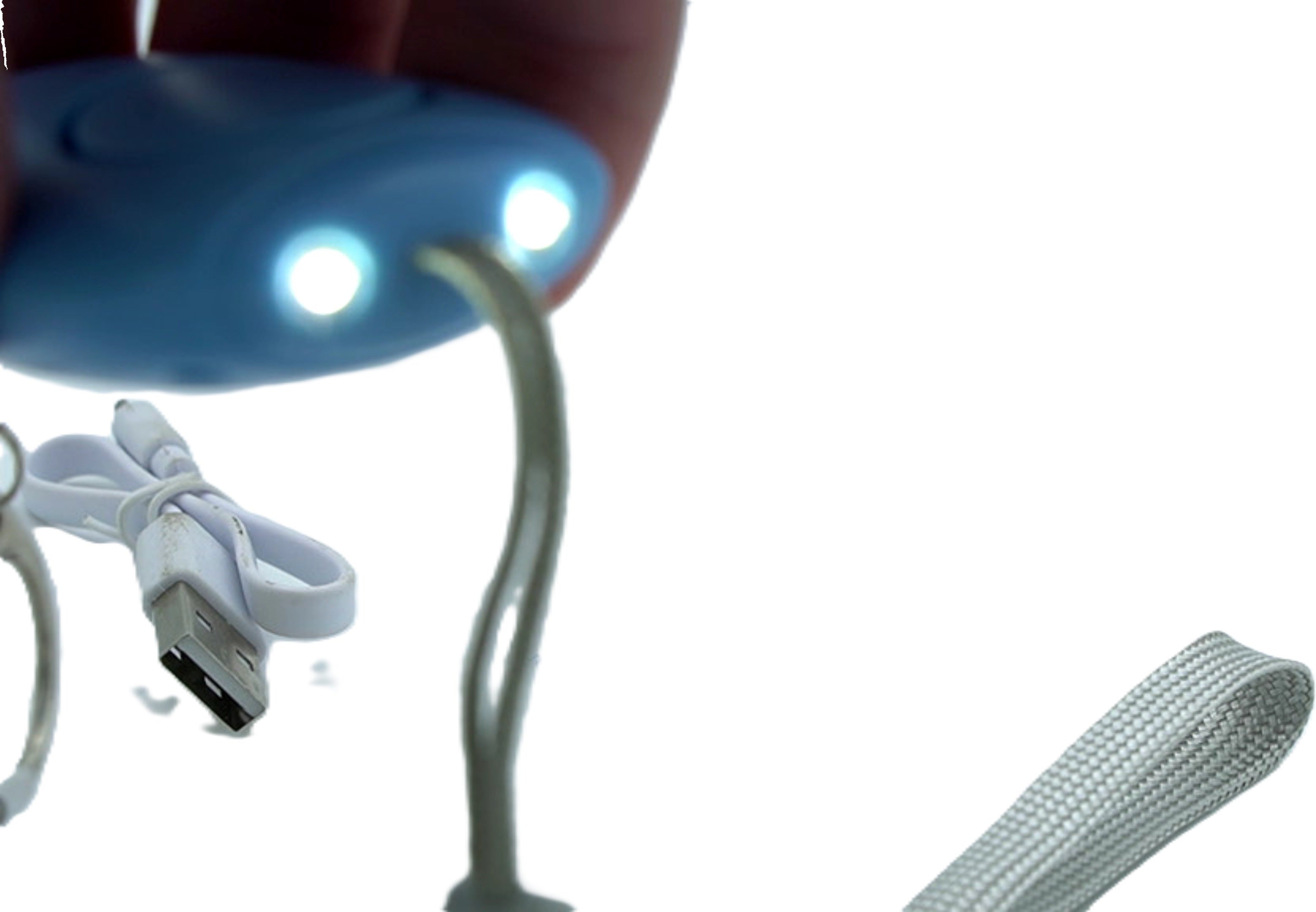 Keychain with LED Lights, Alarm & Charging Cable