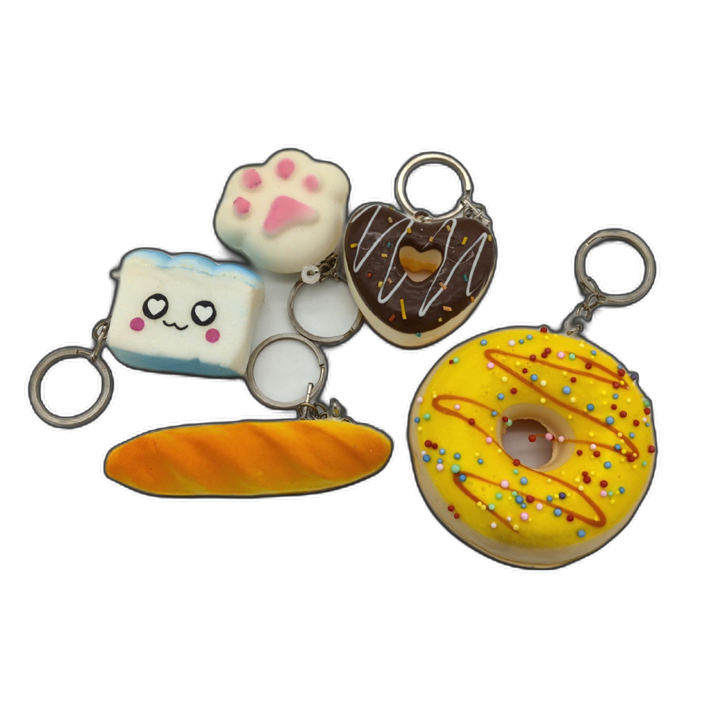 Squishy Food Keychain Assorted