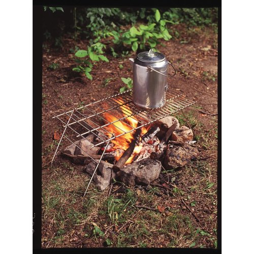 Coleman Deluxe Camp Grill — in use