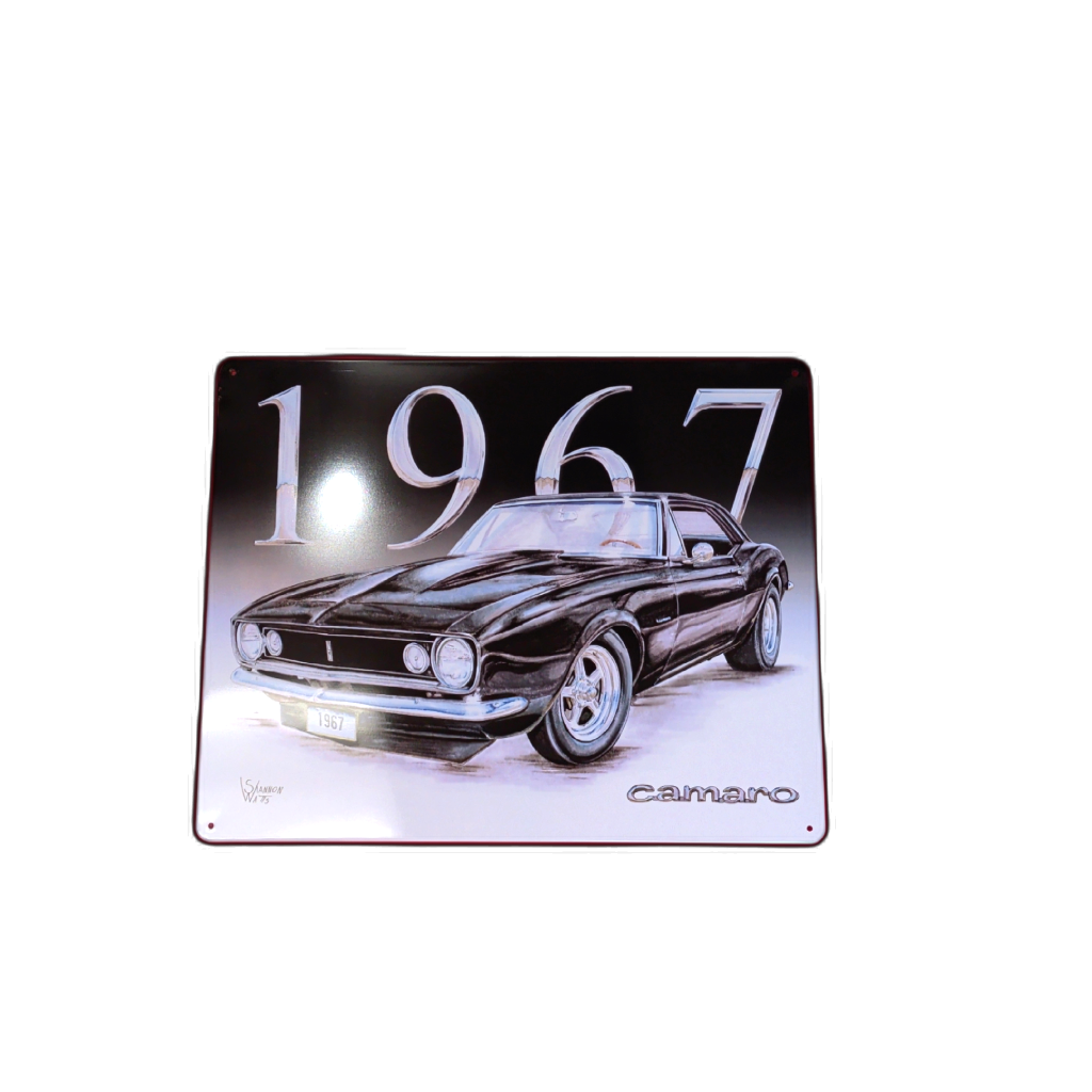 1967 Camaro Metal Sign 12 x 15 Vintage Decor