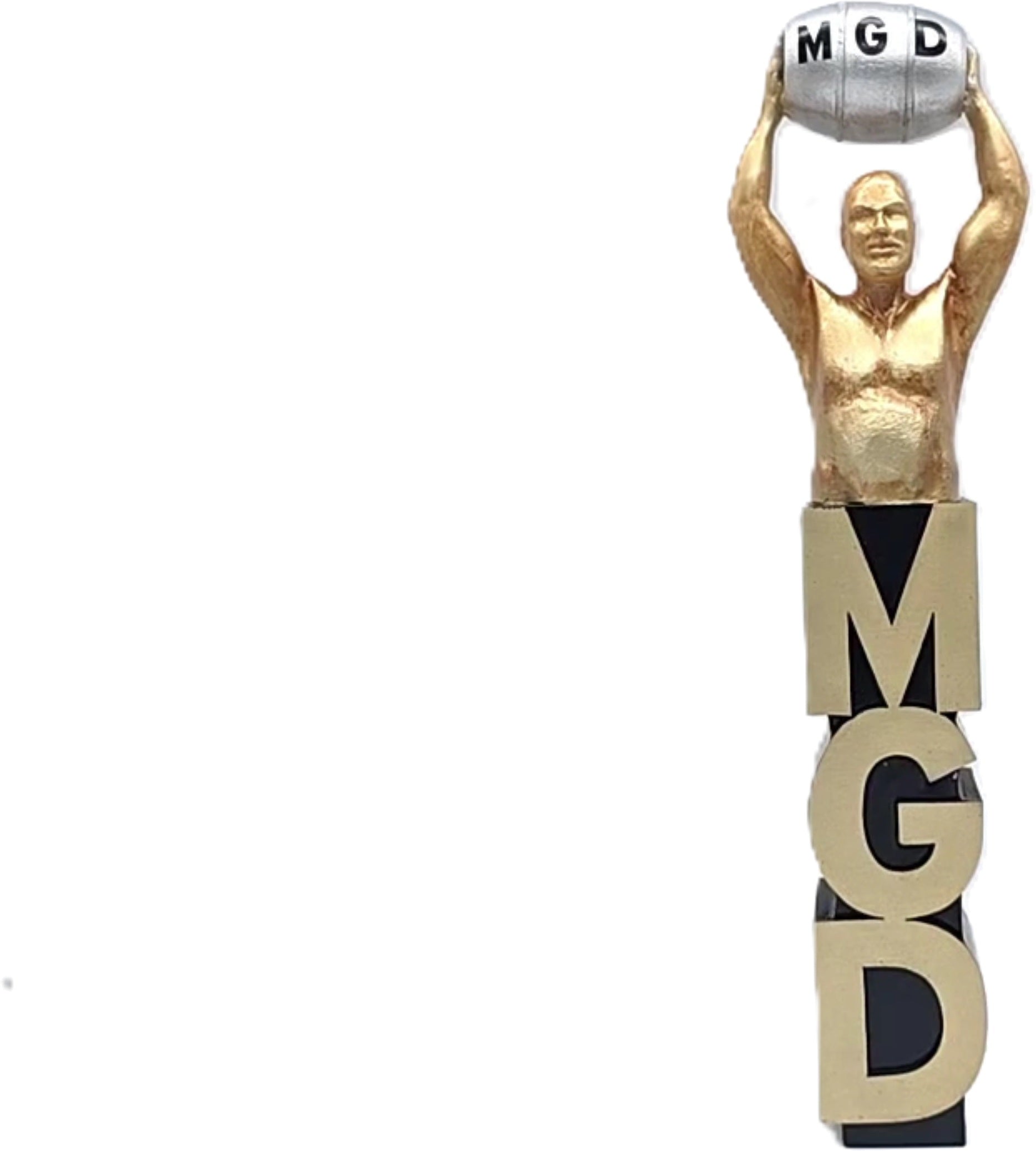 MGD Man With Keg Beer Tap Handle Novelty