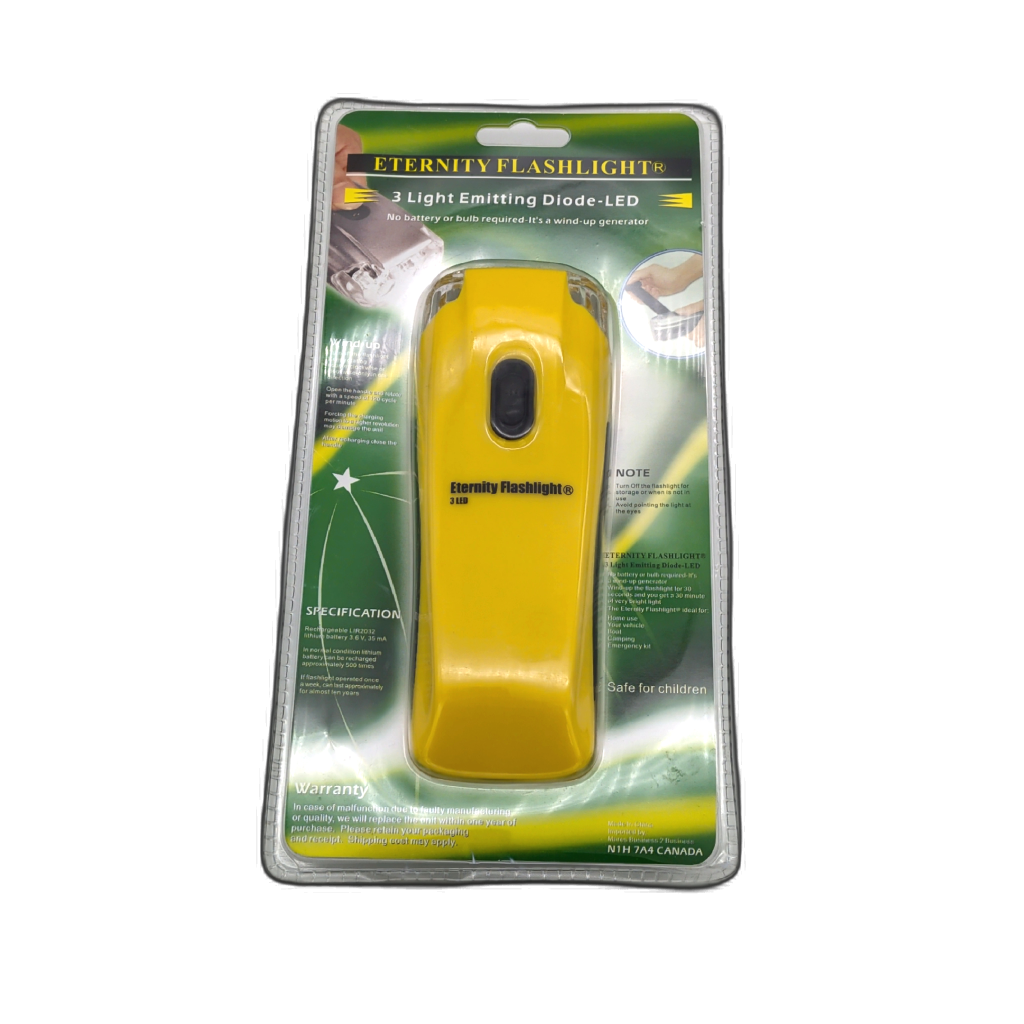 Eternity Wind Up LED Flashlight 3-Light