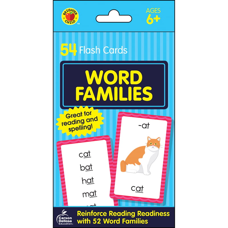 Flash Cards Word Families 54 Cards — alternate view