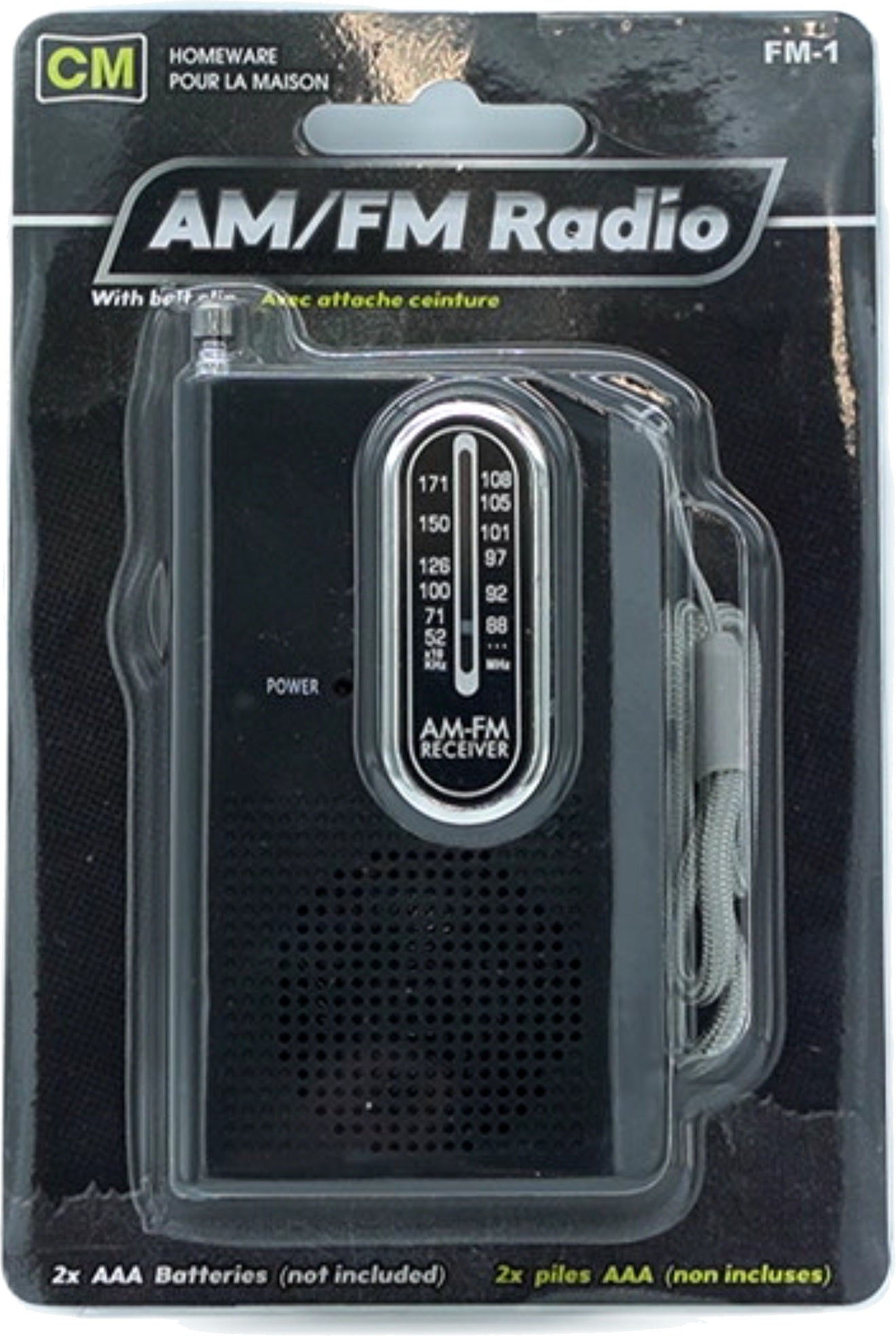 Pocket AM/FM Radio - CM Homeware Portable Radio