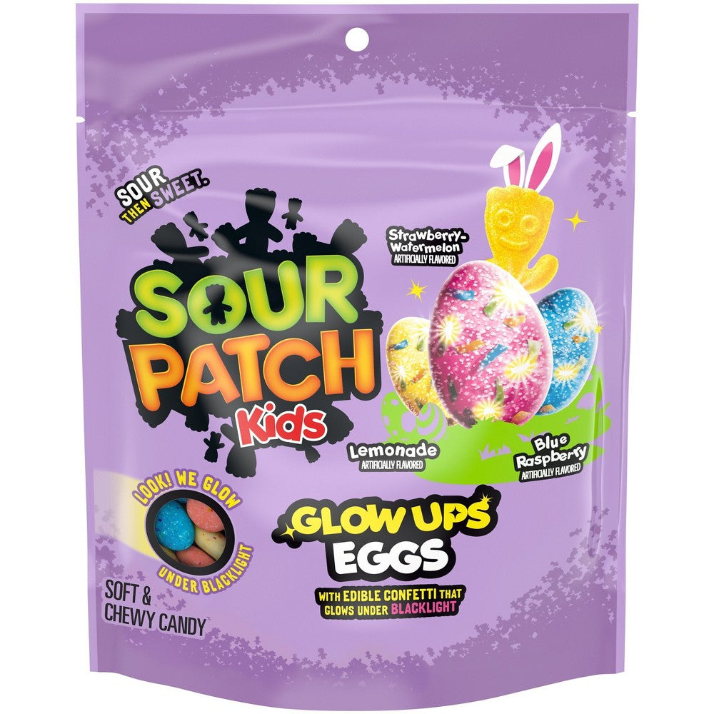 Sour Patch Kids Glow Up Eggs Easter Candy 237g