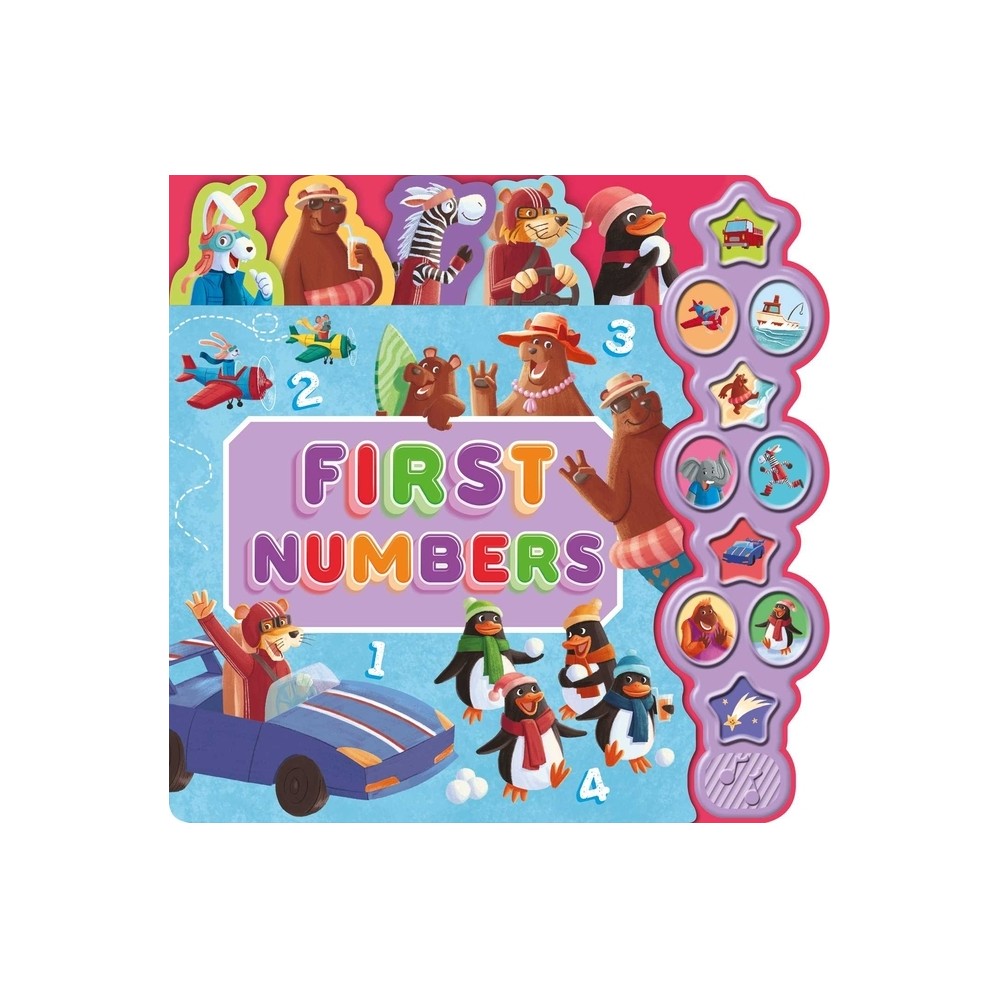 First Numbers board book with sounds for toddlers