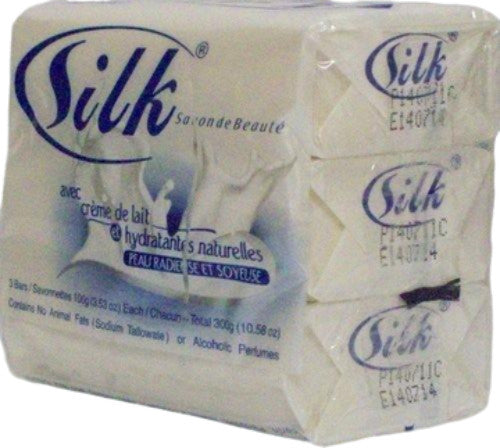 Silk Beauty Bar Soap with Milk Cream & Pearl Glow 3-Pack
