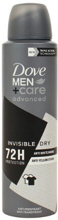 Dove Men Anti-Perspirant Body Spray 150ml Invisible Dry