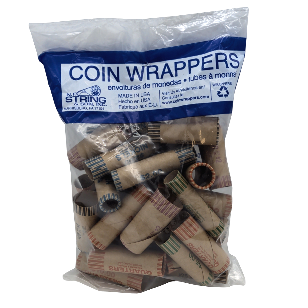 ASSORTED COIN ROLLERS 36/PK N.F.S PAPER