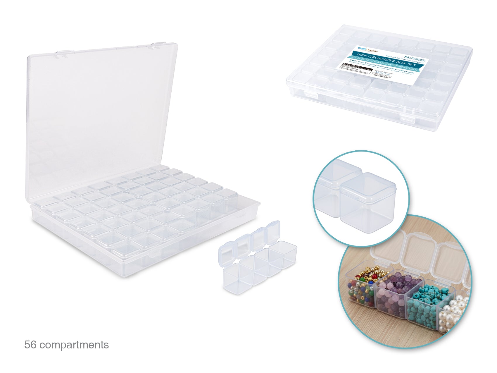 56 Mini Container Craft Storage Box