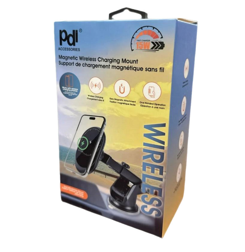 Magnetic Wireless Car Phone Charger Mount - PDI