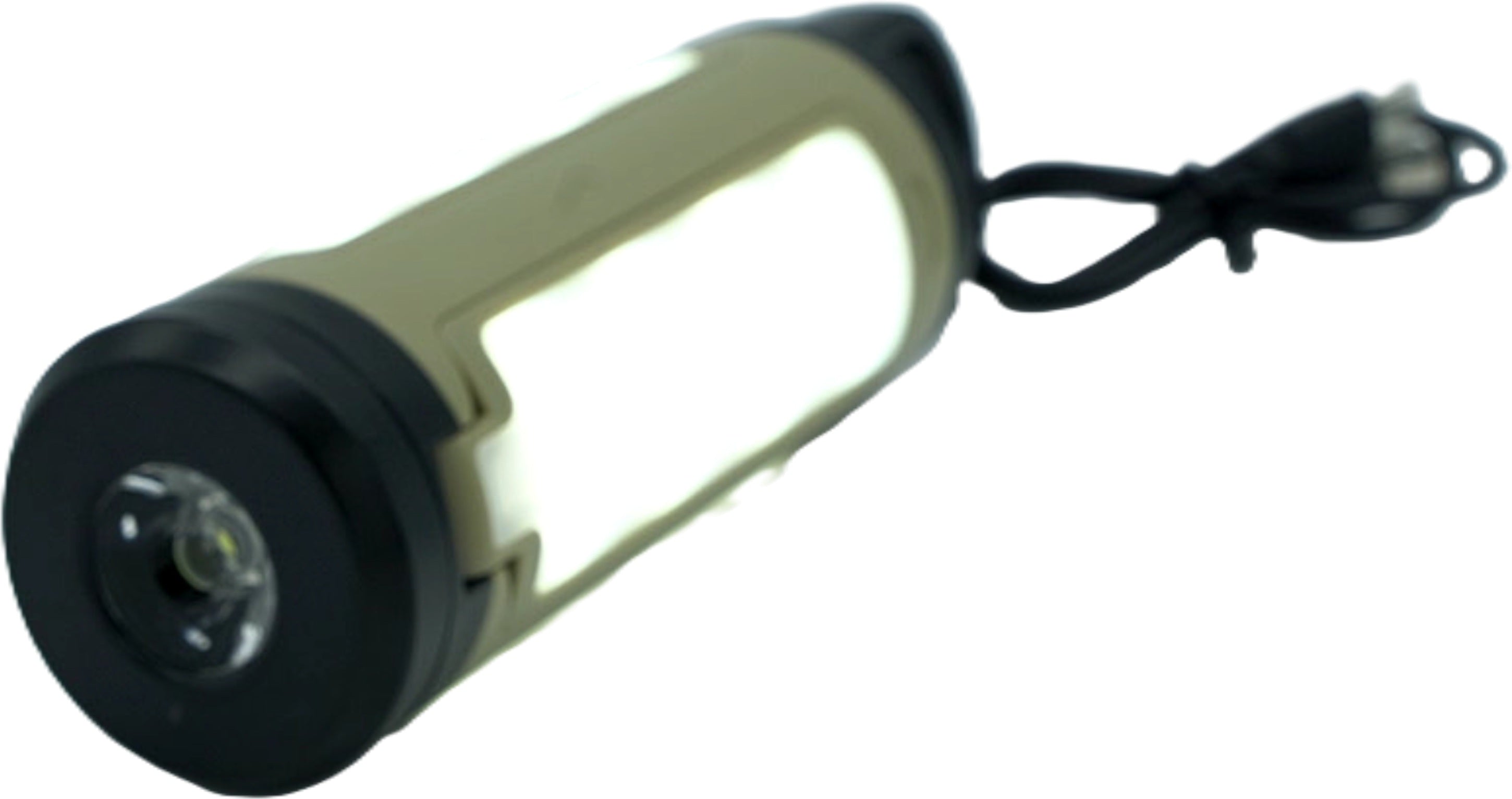 Rechargeable Hanging Flashlight — panels open
