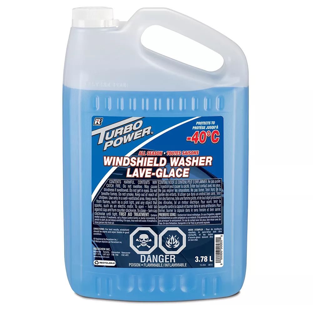 Turbo Power Windshield Washer Fluid -40°C 3.78L Cleaner