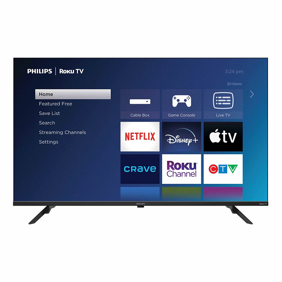 43" Philips Roku Smart Tv (refurbished)