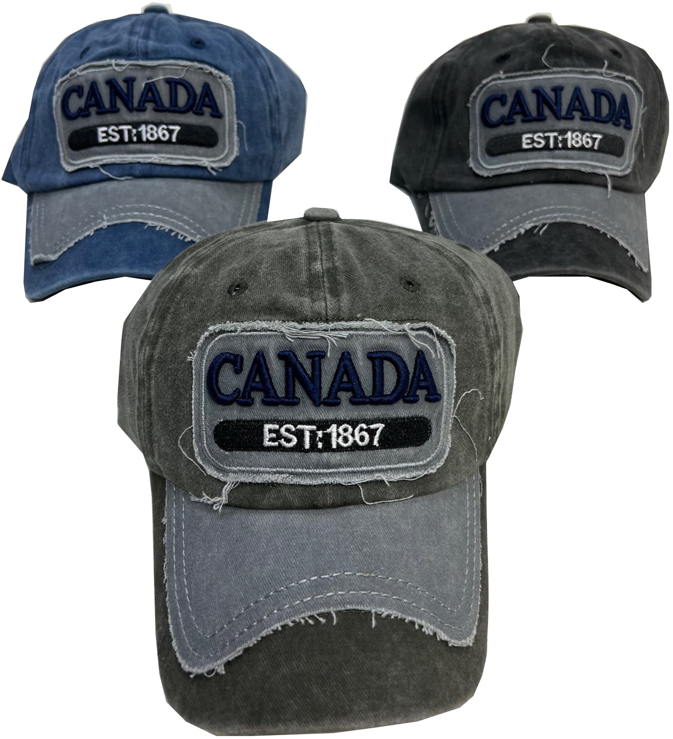 Adjustable Denim Baseball Cap - Canadian Jean Hat - Brantford Surplus