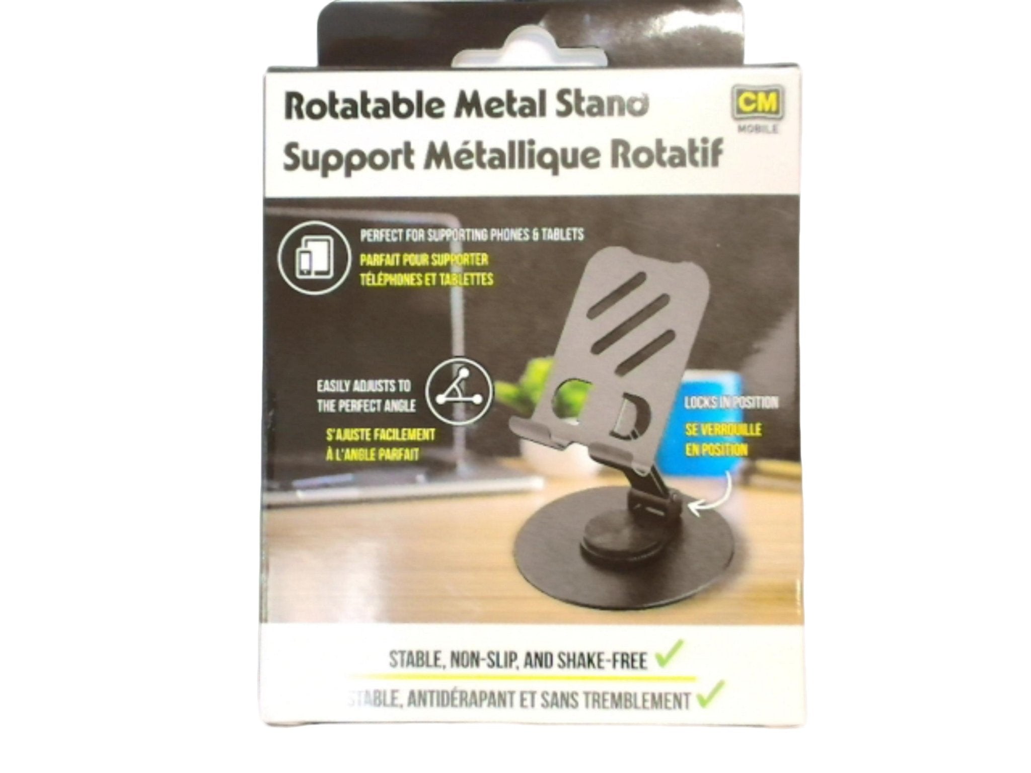 Adjustable Rotating Phone Tablet Stand - Metal Holder - Brantford Surplus