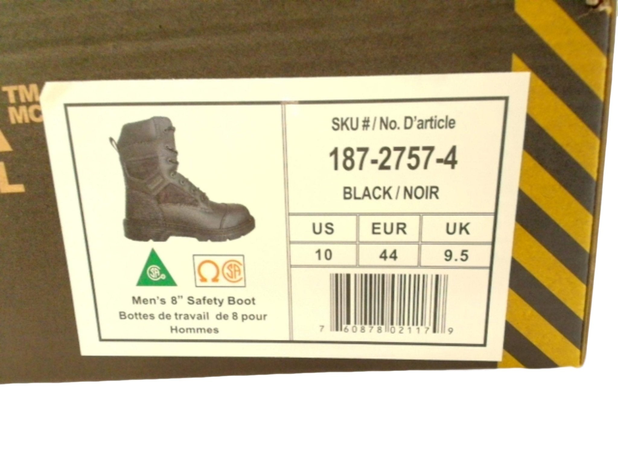 Altra Men's Black Leather Work Boots Size 10 Safety - Brantford Surplus