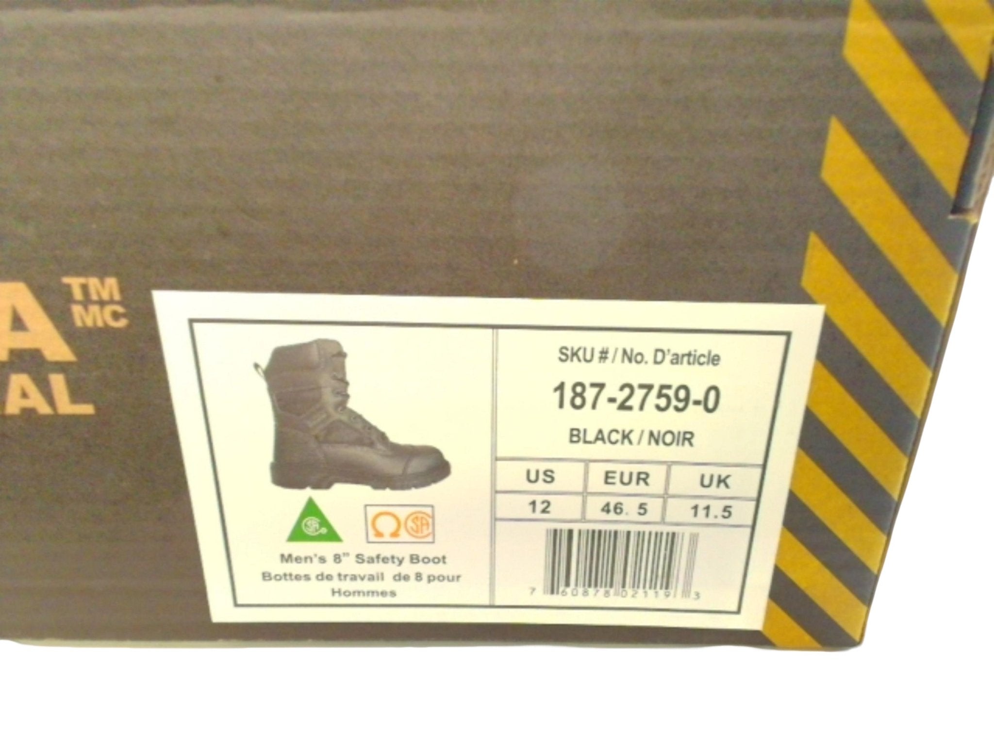 Altra Men's Leather Safety Boots - Black Size 12 - Brantford Surplus