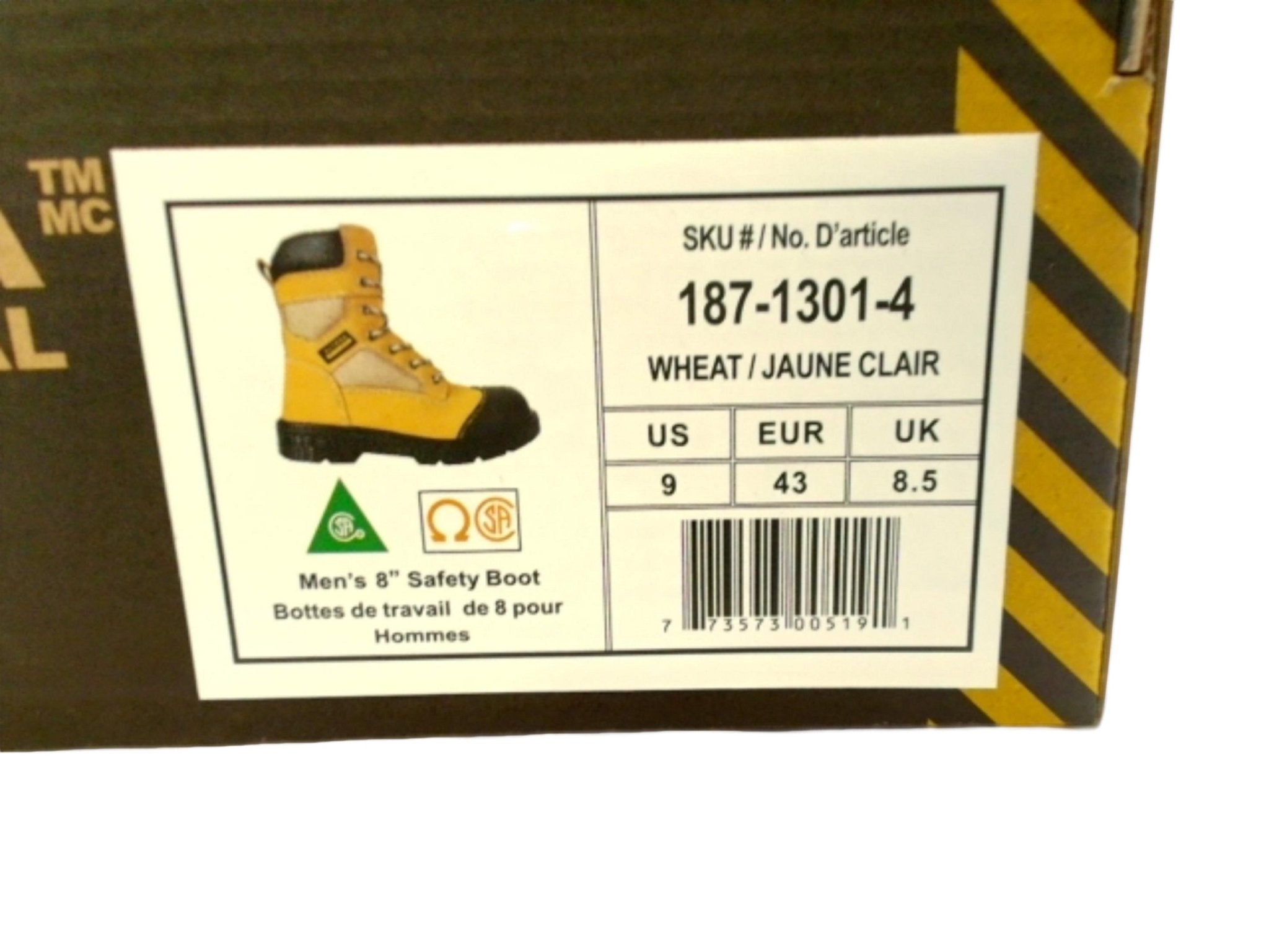 Altra Men's Leather Safety Boots - Wheat Size 9 - Brantford Surplus